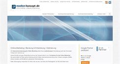 Desktop Screenshot of medienkonzept.de
