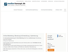 Tablet Screenshot of medienkonzept.de